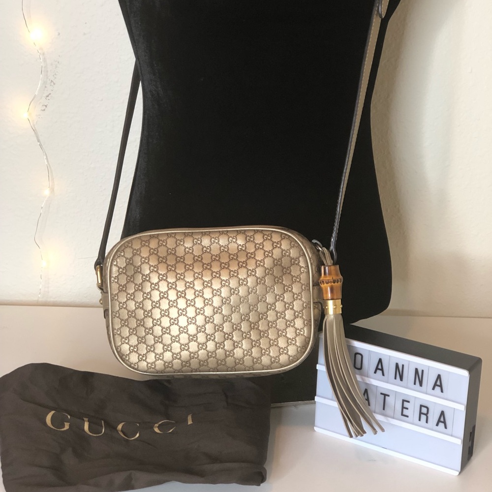 Gucci camera in champagne color
